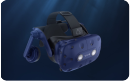 Das VIVE Pro Headset aufsetzen