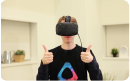 Регулировка ремешка на шлеме виртуальной реальности
