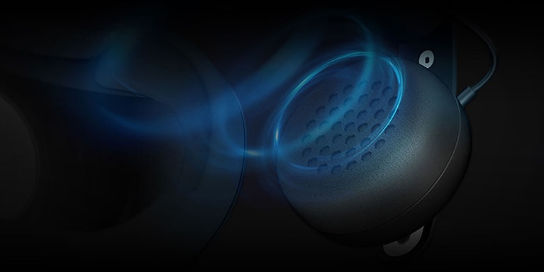VIVE Cosmos Elite VRヘッドセットのヘッドフォン近影