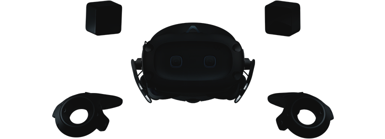 VIVE Cosmos Elite VR headset with 2 base stations and 2 controllers. SteamVRTM Tracking.