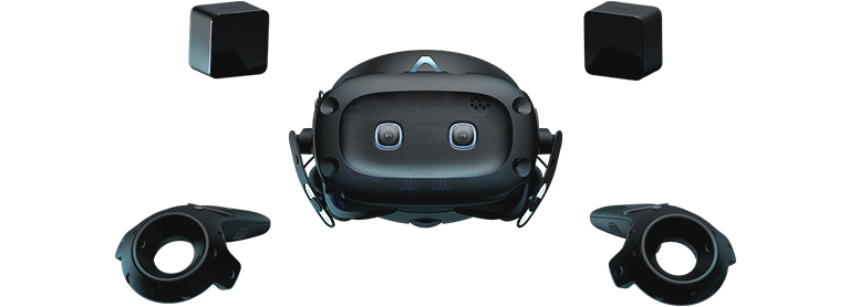 Casque VR VIVE Cosmos Elite avec 2 stations de base et 2 manettes. Tracking SteamVR™.