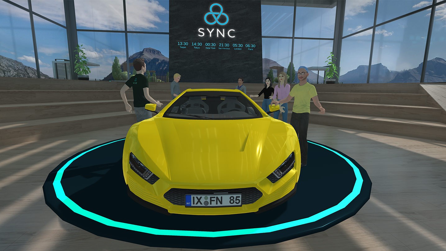HTC. VIVE Sync. Remote VR Büro. Zusammenarbeit und Besprechung in der virtuellen Realität.