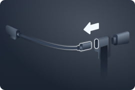 Thread the cable through the cable fastener.