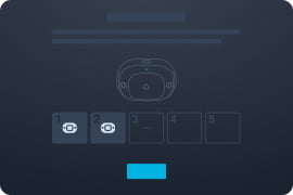 When the tracker is paired and connected, a tracker icon will appear. You can pair up to five VIVE Ultimate Trackers at a time. Select Done when you're finished.