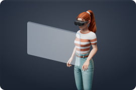 When you're finished pairing, the scanning guide will appear in the headset.