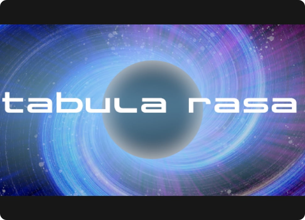 Logo of the VR title Tabula rasa, available on VIVEPORT.