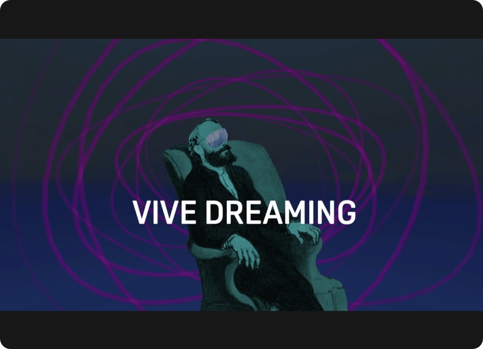 VR应用《VIVE Dreaming》的logo,现在已在VIVEPORT平台上线。