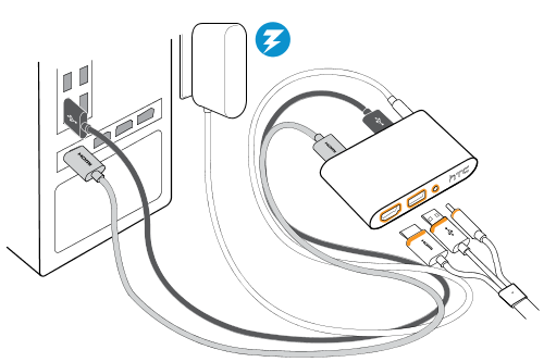 Connecting the headset to your computer