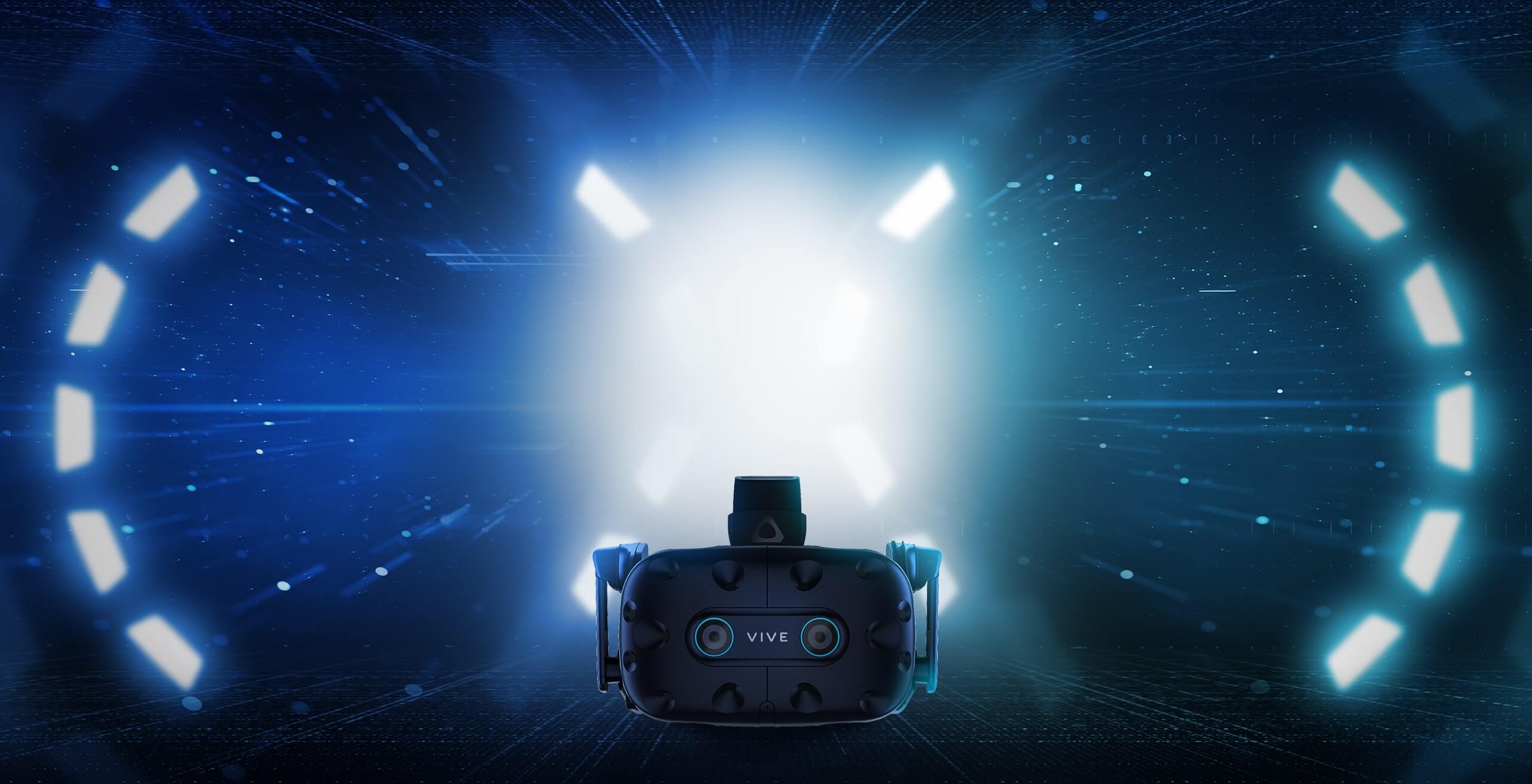 vive pro oko z modrim ozadjem