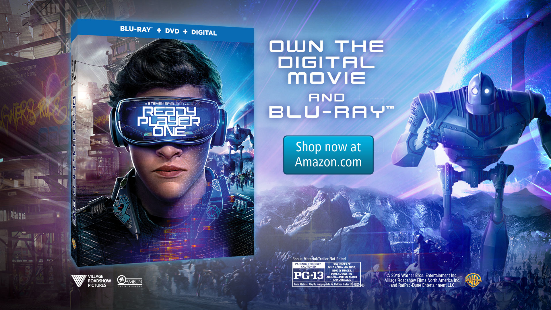 Ready Player One Digital Movie and Blu-Ray™